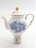 Porcelain Floral Teapot Night Light With Gift Box